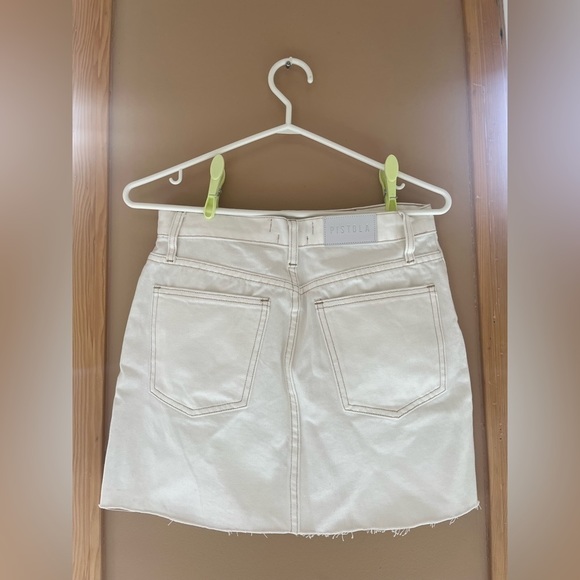 Revolve Pistola Ryder White High-Waisted Denim Mini Skirt - Picture 14 of 14